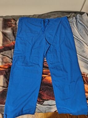 UAScrubs Blue Drawstring Scrub Pants